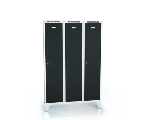 Cloakroom locker reduced height ALDUR 1 with feet 1620 x 1050 x 500